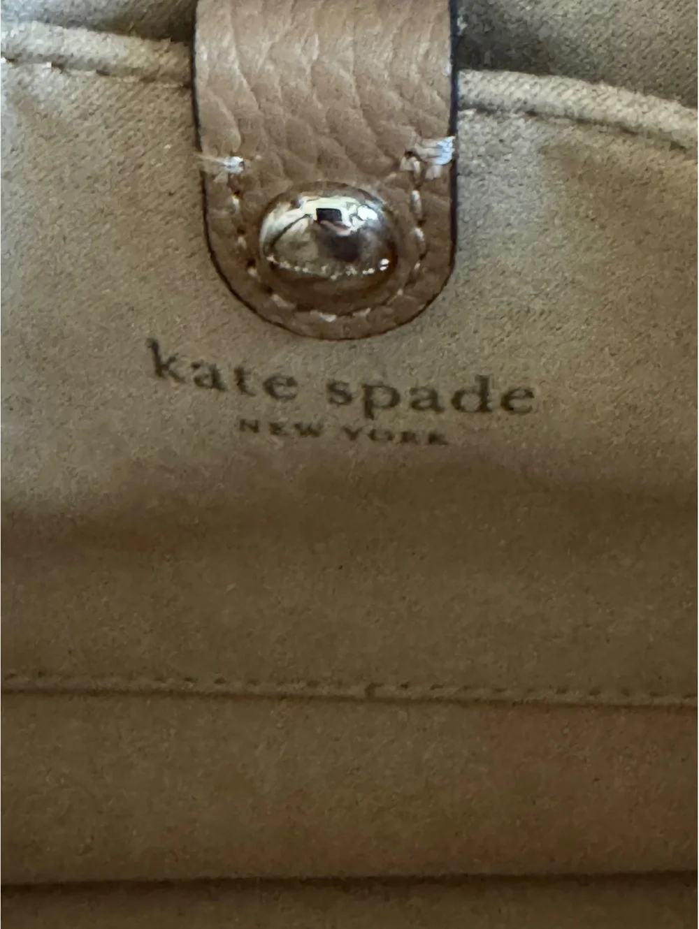 Kate Spade Margaux Medium Satchel Tan Pebbled Leather Tote Crossbody